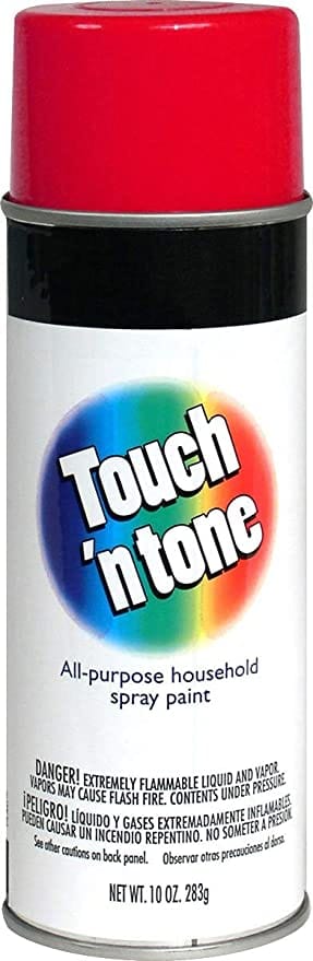 Touch N Tone Spray Paint, General Purpose, Oil Formula, Interior and Exterior Use, 20 Minutes Dry Time. Ideal for Plastic Metal, Wood, Ceramic, Concrete, Paper and More Touch N Tone Spray Paint, General Purpose, Oil Formula, Interior and Exterior Use, 20 Minutes Dry Time. Ideal for Plastic Metal, Wood, Ceramic, Concrete, Paper and More